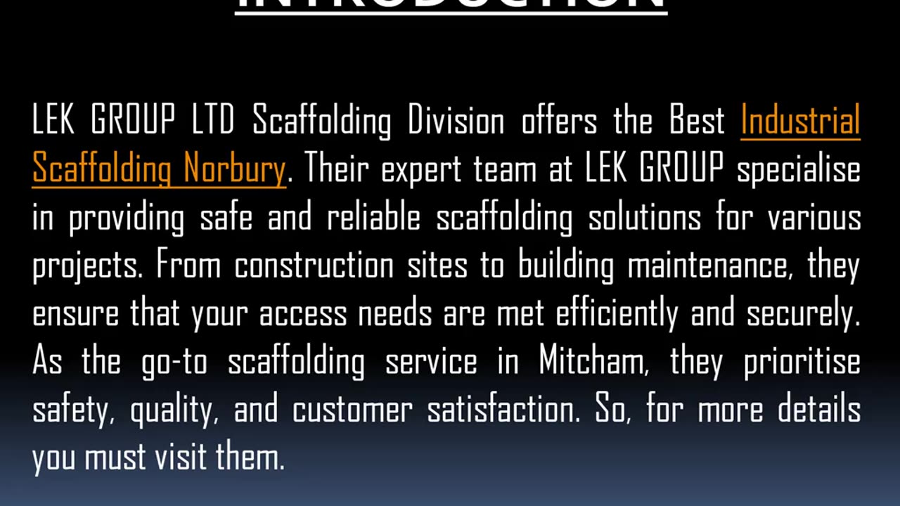 Want to get the Best Domestic Scaffolding in Norbury