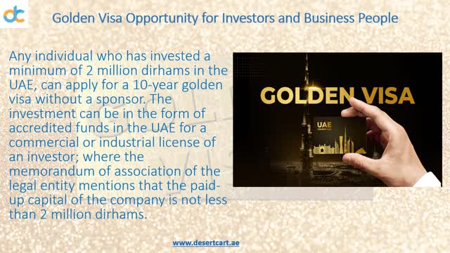 UAE's Golden Visa: What is it, and Who is Eligible?