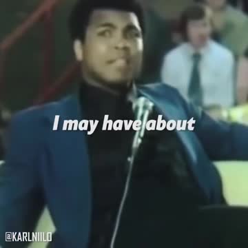 Don't waste your life - Muhammad Ali