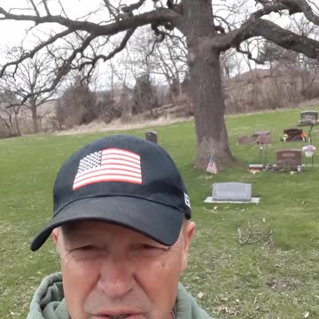 Morrisonville, Wisconsin gravesites of my parents, Marvin and Florence