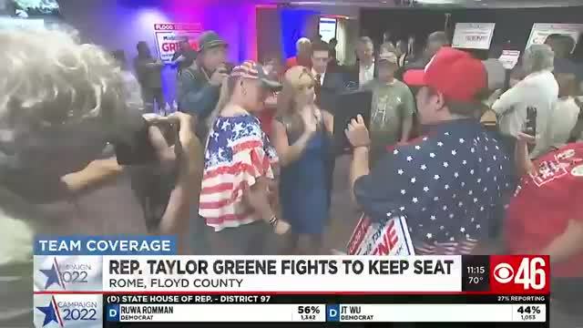 Marjorie Taylor Greene wins big in GOP primary.