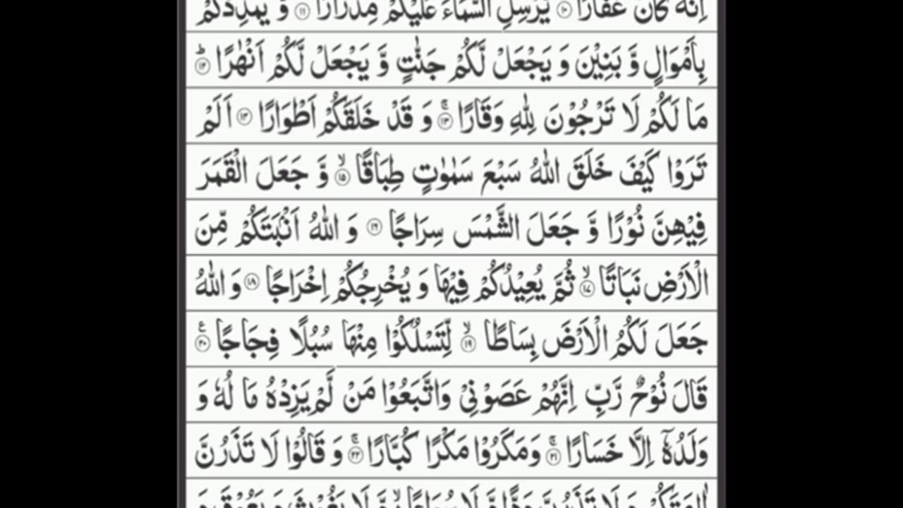 Best Recitation of Surah Nuh