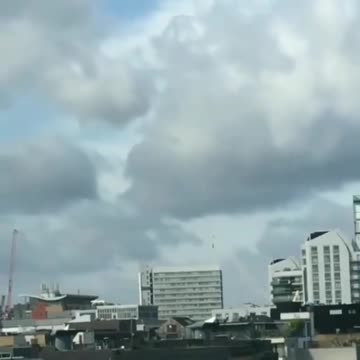 The Amazing ufo among the clouds