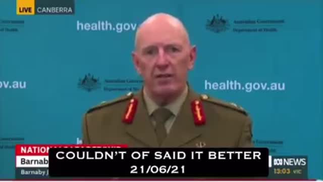 The truth is coming out, Australian general whistle-blower in disguise?? or a mistke??