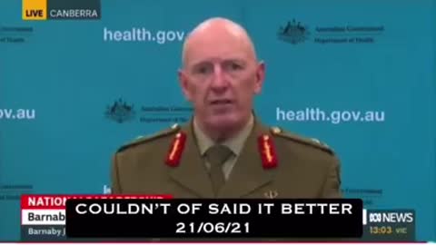 The truth is coming out, Australian general whistle-blower in disguise?? or a mistke??