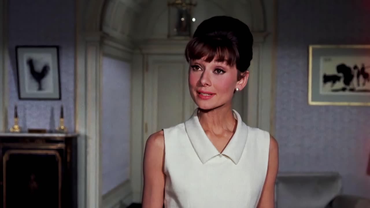 Audrey Hepburn Paris When it Sizzles 1964 scene 2 remastered 4k