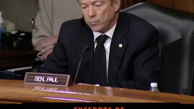 Rand Paul rips into the Itel community!