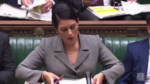 Priti Patel tells MPs to 'shut up' after tribute to Boris Johnson heckled