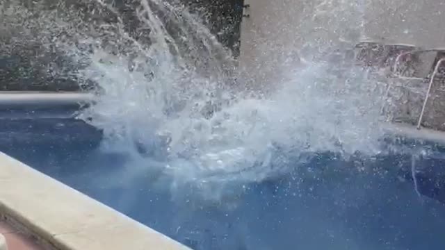 Drunk frontflip in pool