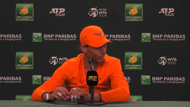 Rafael Nadal showing vax side effects