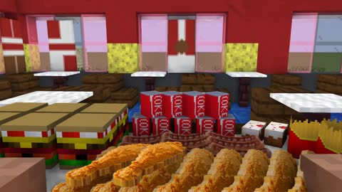 Monster School _ Herobrine FAST FOOD Mukbang Challenge _ Minecraft Animation