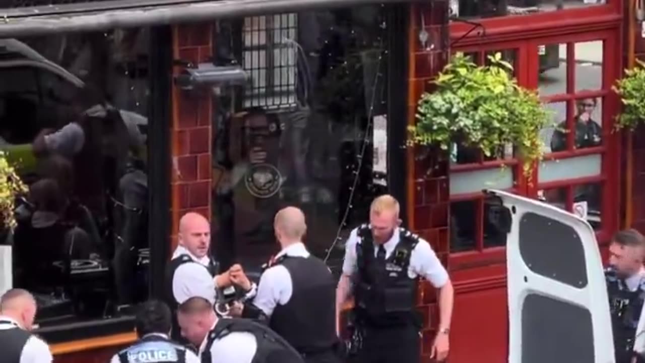 Camden, London Apparently.. the Thug being arrested had a knife on him and