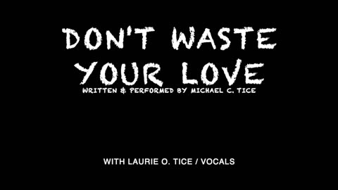 DON'T WASTE YOUR LOVE