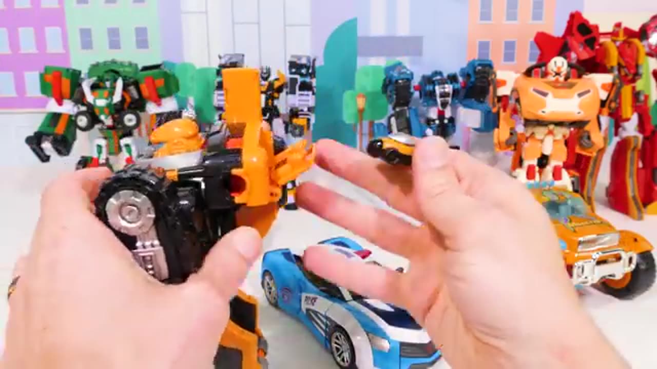 Best Toy Learning Videos for Kids - Learn Vehicle Names with Transforming Robots!