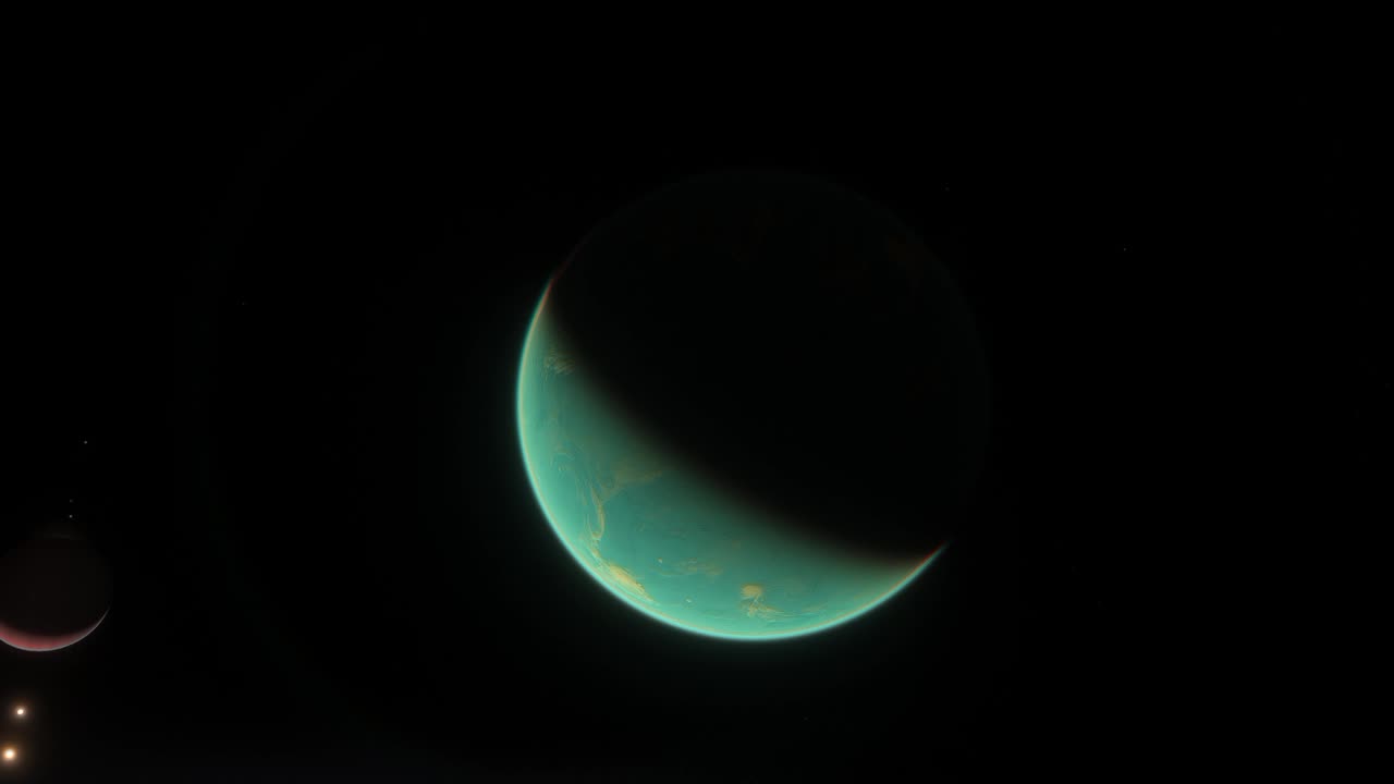 Footage of a planet