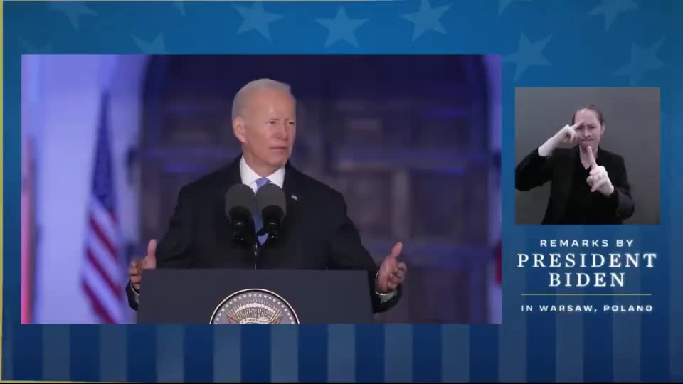 Biden: For God's sake, this man cannot remain in power!"