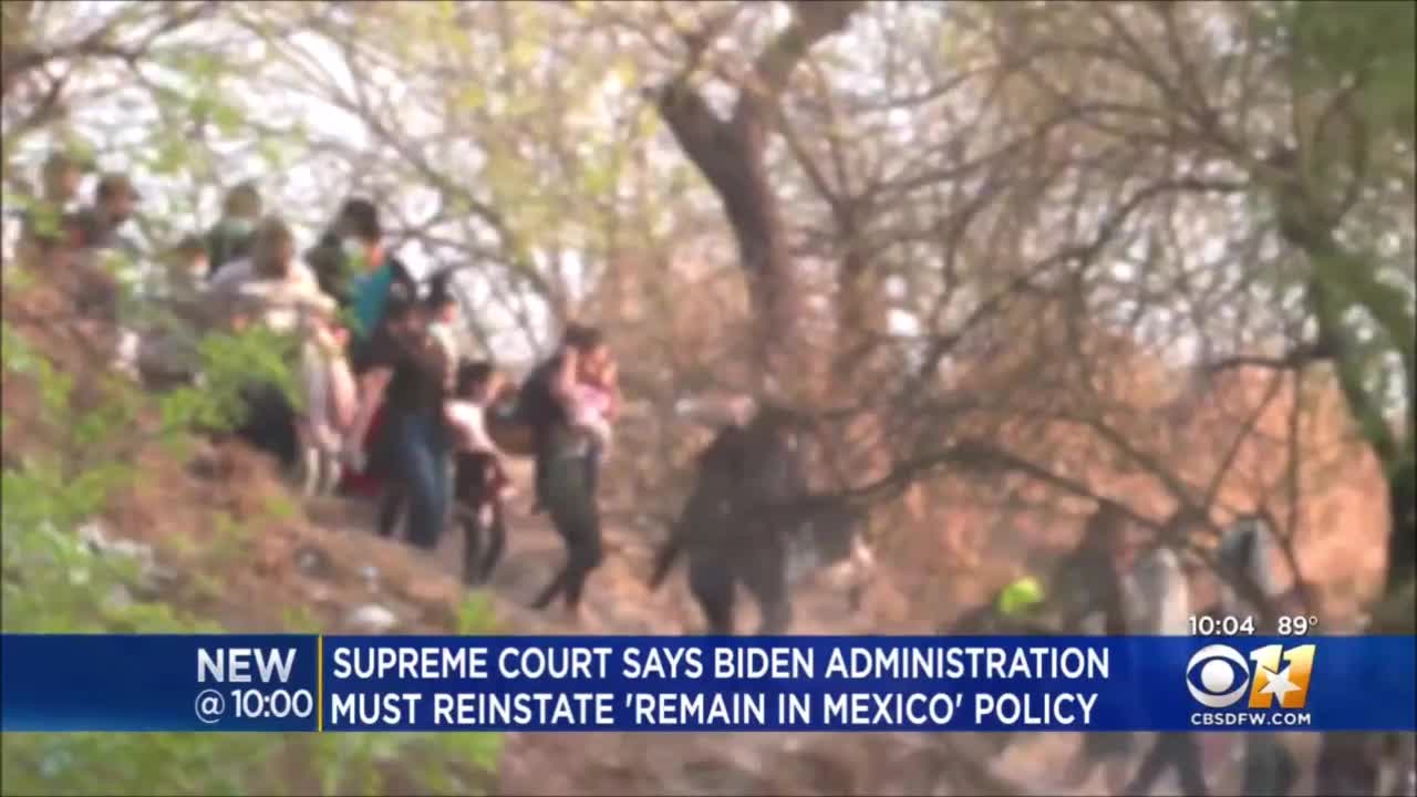 #Scotus Says Biden Can't End 'Remain in Mexico' Policy