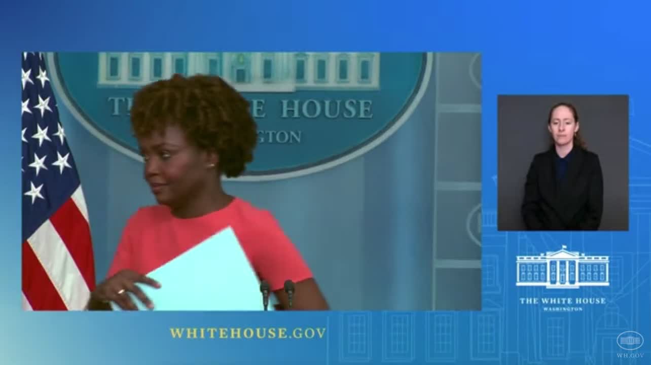 Karine Jean-Pierre is Asked "Do You Know Why Black People are Leaving the Biden Administration?"