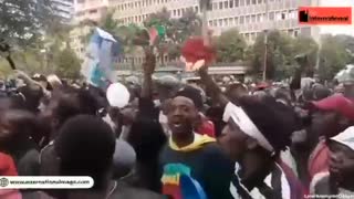 Kenyan Protesters Chant, "No Food, No Election"