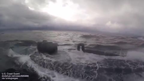 Caostguards stops a drugs smuggling submarine