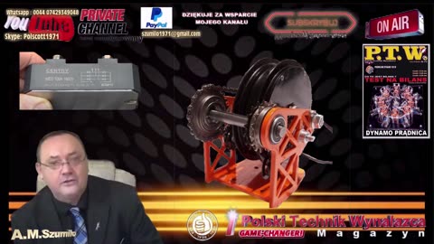 WOLNA ENERGIA : DARMOWA ENERGIA : DYNAMO ZE SKUTERA DLA TURBINY RZECZNEJ / 36 V / HYDRO ENERGY