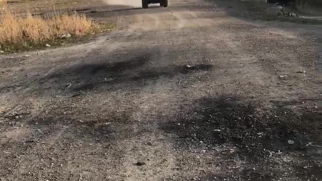 Quad bike drift.