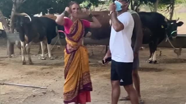 After 2.5 year come to India, Meet father and mother