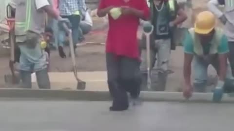A man ruined 3 hours of hard work.Funniest Moments..