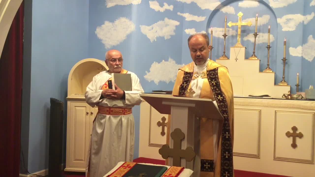 Mass of the Assyrian Church of the East, Mar Shimun Bar Sabbai parish, Flint, Mi 10-9-2021