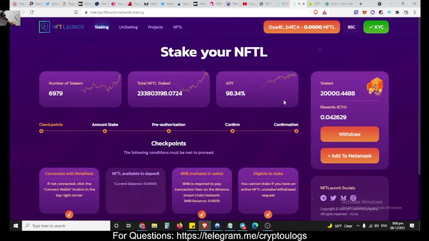 Prepare For Metavpad Launch On NFTLaunch. How To Participate In Nftlaunch IDO & earn ETH. How To KYC