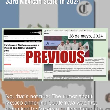 Fact Check: Mexico Did NOT Propose Annexing Guatemala To Make It The 33rd Mexican State In 2024