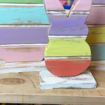 Cutting Easter Eggs and Bunnies from Scrap Wood