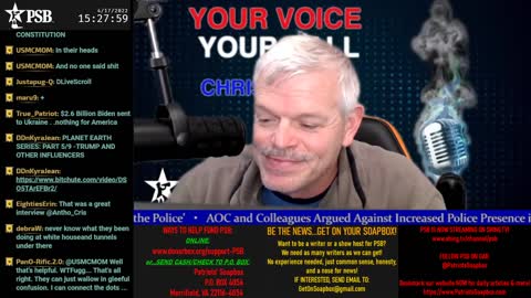 2022-04-17 14:00 EDT - Your Voice, Your Call: with Chris Moore