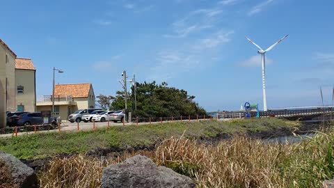 Jeju Island's beautiful summer sea