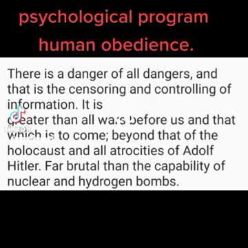 The danger of all dangers is here, social, media and control