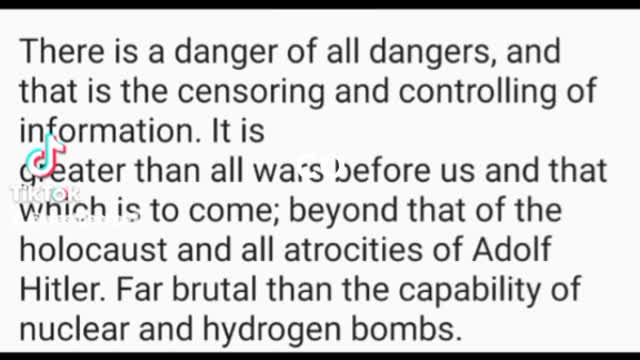 The danger of all dangers is here, social, media and control