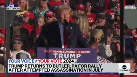 Trump returns to Butler, Pennsylvania, for rally