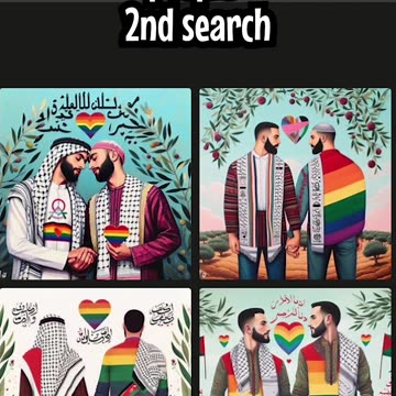 Bing AI image creator promoting "gay" to America and Palestine but not Isr@ΣⅬ