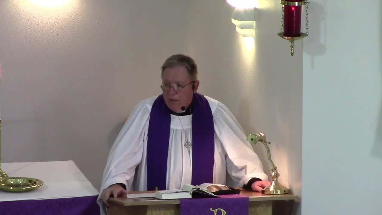 Palm Sunday sermon at Good Shepherd Lutheran Church in Rogers, Ark.