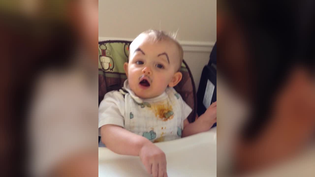 Parents Draw Eyebrows On Baby In Hilarious Eyebrow Tutorial