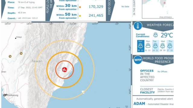 Terremoto em Taiwan