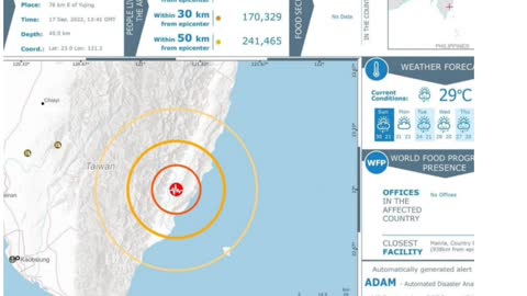 Terremoto em Taiwan