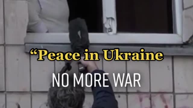 The Americans shared a message: "Ukraine is peaceful and there will be no more wars. Putin is awake