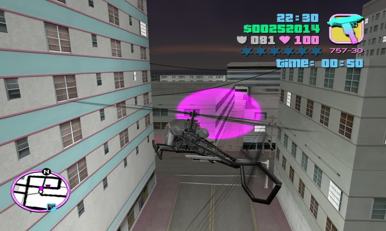 GTA: Vice City Walkthrough - Mission 76 - Downtown Chopper Checkpoint (without commentary)