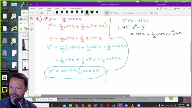 Calculus 2 - Section 9-1 - Class Example - checking solutions to Differential Equations