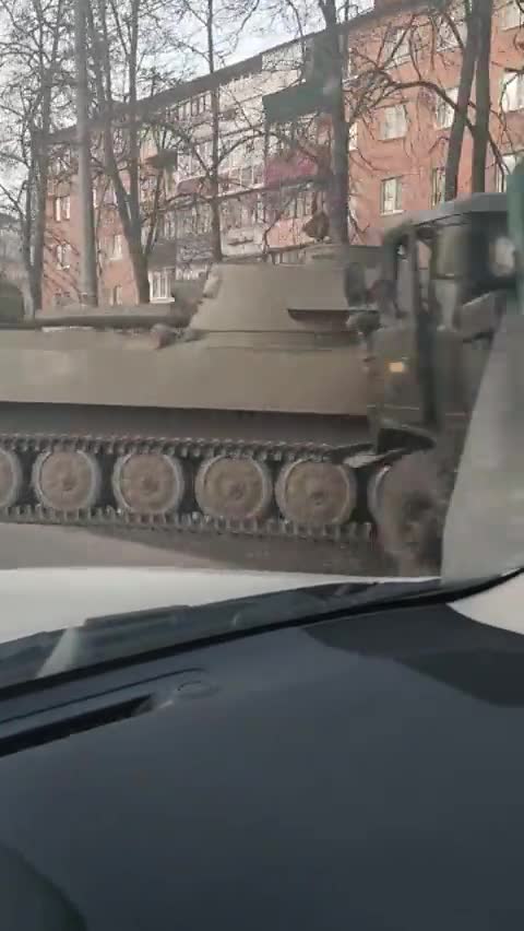 Destroyed and abandoned Ukrainian equipment in now liberated city of Sumy