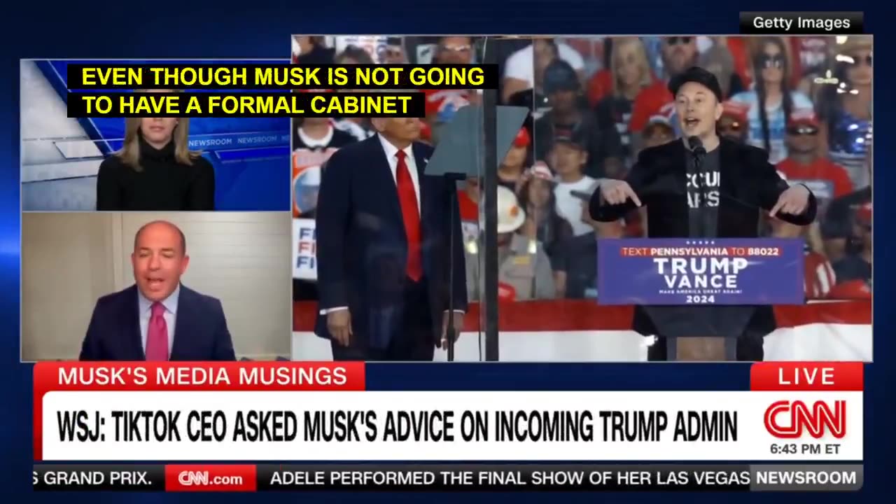 Breaking: According to CNN Elon Musk was told to stop outshining Trump. Trump is King