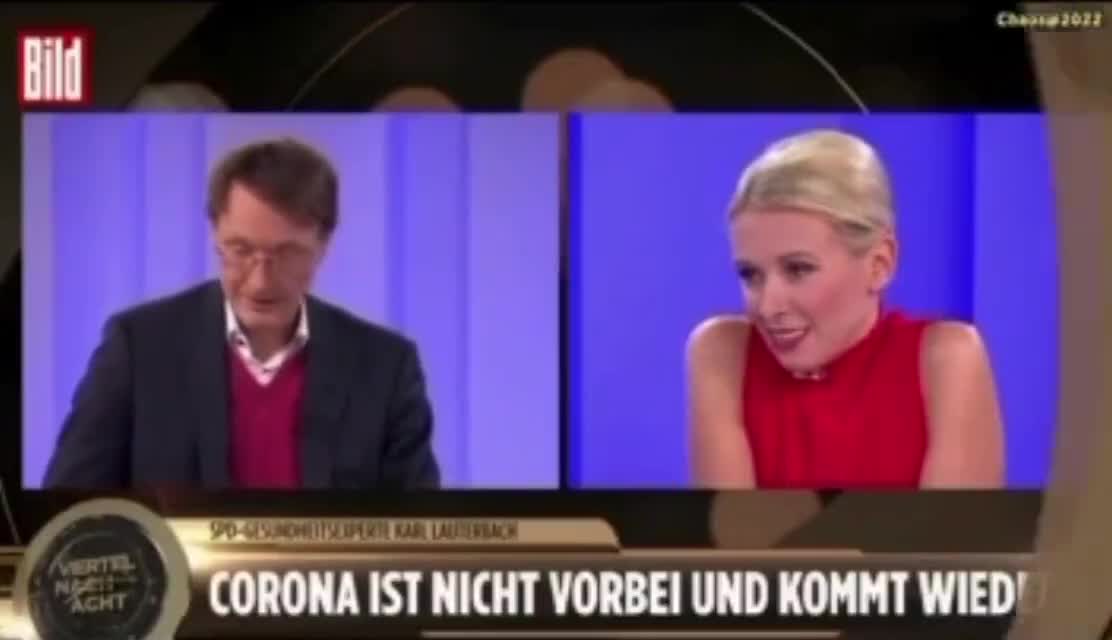 doch die Corona Infektion nachgewirkt oder versucht Karl Lauterbach sich als Kabarettist?