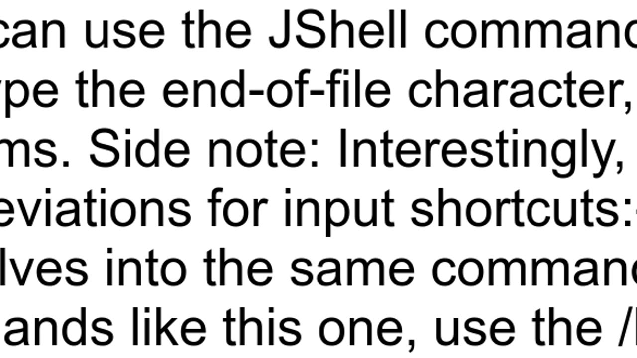 How to quit the JShell and go back to the commandline