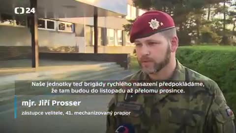 Přesun českých vojáků a techniky na Slovensko